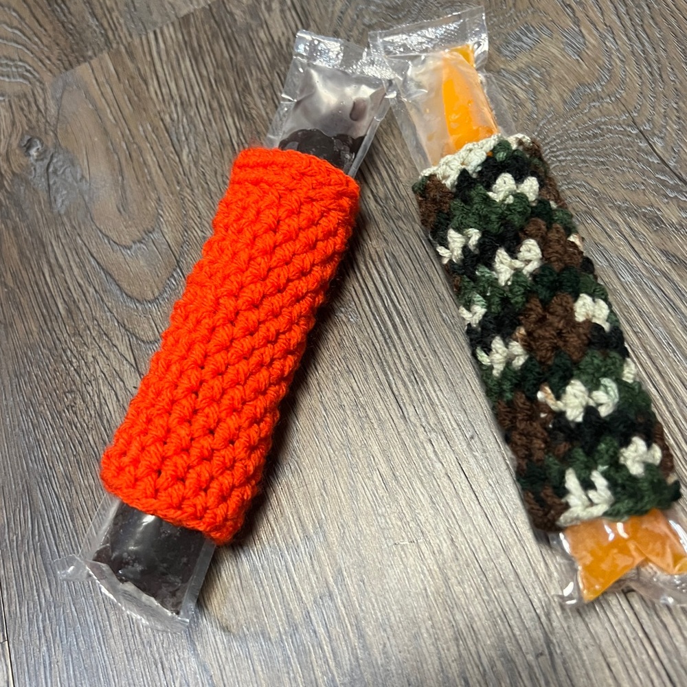 Set of 2 handmade popsicle cozies